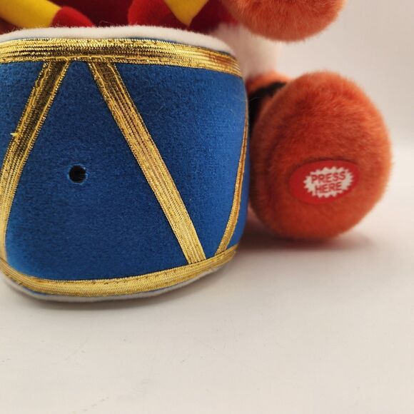 2001 Disney Store Tigger Drummer Plush 11.5" Musical Motion Activated Christmas - Picture 7 of 16